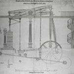 „Dampfmaschine No. 16 für den Betrieb der Spinnerei Augsburg. Gebaut von J. A. Maffei im Jahre 1846“