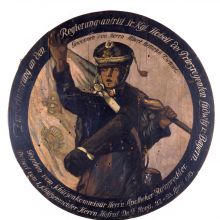 Schützenscheibe „Zur Erinnerung an den Regierungsantritt (...) des Prinzregenten Ludwig“ von 1913