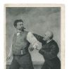 Postkarte König Ludwig II. und Dr. Gudden im Starnberger See