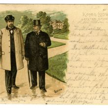 Postkarte „König Ludwig des II. letzter Spaziergang“