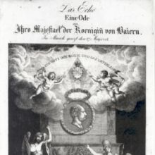 „Eine Ode an Ihro Majestät der Koenigin von Baiern“ (1814)