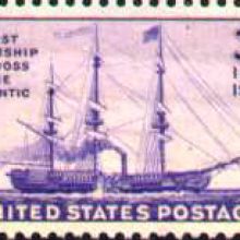 Erste Überquerung des Atlantiks durch ein Dampfschiff, den Raddampfer „Savannah“ (1819)