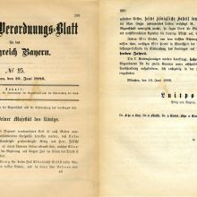 „Bekanntmachung vom 10. Juni 1886, die Uebernahme der Regentschaft und die Einberufung des Landtages betreffend“