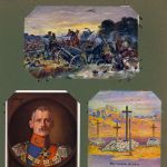 Album aus der Zeit des Ersten Weltkriegs mit Feld- und Sammelpostkarten