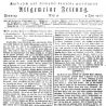 Die Königserhebung als Nachricht in der „Kaiserlich und königlich bairischen privilegirten Allgemeinen Zeitung“ (1806) 