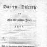 „Bauern-Discurse am ersten und zweyten Jäner 1806“ - Dokument