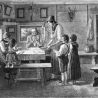 Bauernfamilie beim Tischgebet (ca. 1823)