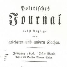 Das Hamburger „Politische Journal“ zur bayerischen Königserhebung (1806) 