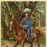 Postkarte mit einem Reiterbildnis von König Otto I. von Bayern