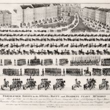 Rückführung der bayerischen Fahnen und Kanonen aus dem Zeughaus in Wien nach München (1806)