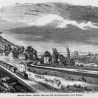„Eisenbahn (Tunnel), Chaussee, Canal und Fluß nebeneinanderlaufend, unweit Erlangen“ (1844)
