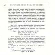 Friede von Pressburg vom 26. Dezember 1805, französischer Text, Seite 8