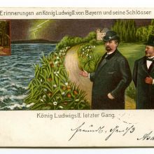 Postkarte „König Ludwigs II. letzter Gang“