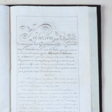 Geheimvertrag von Bogenhausen vom 25. August 1805, erste Seite und Siegel