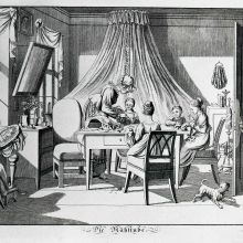 „Kinder-Bilder“ für Knaben und Mädchen: „Die Nähstube“ (1823)